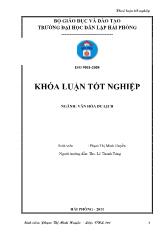 Khóa luận Phát huy giá trị di sản văn hóa phục vụ phát triển du lịch tỉnh Thái Bình