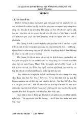 Khóa luận Tài nguyên du lịch Hải Dương - Vấn đề khai thác nhằm phát triển du lịch bền vững