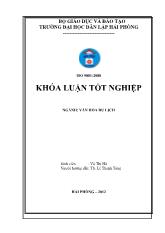 Khóa luận Tìm hiểu di tích đền cúc bồ - Ninh Giang – Hải Dương. hiện trạng và giải pháp