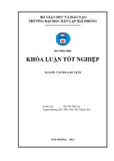 Khóa luận Tìm hiểu điều kiện phát triển du lịch tại huyện lạc thủy tỉnh Hòa Bình