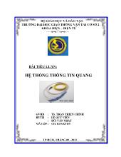 Tiểu luận Hệ thống thông tin quang