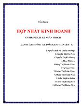 Tiểu luận Hợp nhất kinh doanh