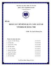 Tiểu luận Khảo sát mô hình quán cafe guitar với khách hàng trẻ