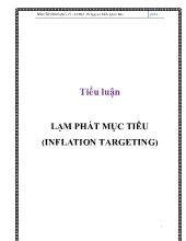 Tiểu luận Lạm phát mục tiêu (inflation targeting)