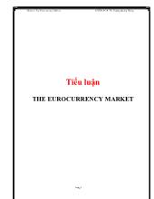 Tiểu luận The eurocurrency market