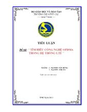 Tiểu luận Tìm hiểu công nghệ ofdma trong hệ thống lTE