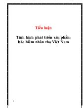 Tiểu luận Tình hình phát triển sản phẩm bảo hiểm nhân thọ Việt Nam