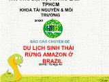 Chuyên đề Báo cáo du lịch sinh thái rừng Amazon ở Brazil