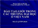 Đào tạo giới trong các trường Đại học ở Việt Nam