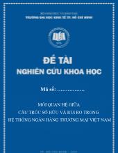 Mối quan hệ giữa cấu trúc sở hữu và rủi ro trong hệ thống ngân hàng thương mại Việt Nam