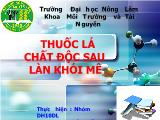 Thuốc lá chất độc sau làn khói mê