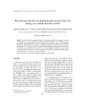 Biểu hiện gen mã hóa cho β-Galactosidase trong tế bào sinh dưỡng của vi khuẩn Bacillus subtilis