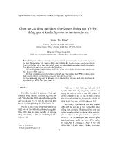 Chọn tạo các dòng ngô được chuyển gen kháng sâu (CryIAc) thông qua vi khuẩn Agrobacterium tumefaciens