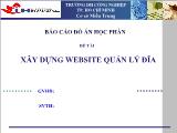 Đề tài Xây dựng website quản lý đĩa