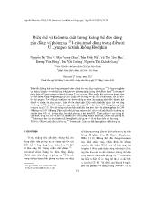 Điều chế và kiểm tra chất lượng kháng thể đơn dòng gắn đồng vị phóng xạ 131 I-Rituximab dùng trong điều trị U Lympho ác tính không Hodgkin