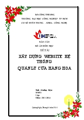 Đồ án Xây dựng website hệ thống quản lý cửa hàng hoa