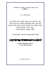 Luận văn Nghiên cứu khả năng áp dụng chi trả dịch vụ môi trường đối với hệ sinh thái đất ngập nước tại đầm phá Tam Giang Cầu Hai, tỉnh Thừa Thiên Huế
