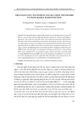 Nhận dạng mặt người dùng polar cosine transform và mạng radial basis function