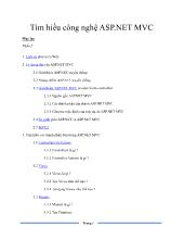 Tìm hiểu công nghệ ASP.NET MVC
