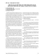 Ứng xử của cọc bê tông cốt thép trong kết cấu kè bảo vệ bờ sông khu vực quận 2 thành phố Hồ Chí Minh