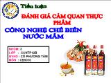 Công nghệ chế biến nước mắm