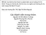 Đề tài Các thời kỳ hình thành và phát triển của tư tưởng Hồ Chí Minh