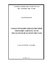 Đề tài Giải quyết khiếu kiện hành chính trong điều kiện xây dựng nhà nước pháp quyền ở Việt Nam