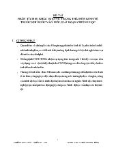Đề tài Phân tích sự khác biệt về trạng thái nền kinh tế trước khi bước vào mỗi giai đoạn chiến lược