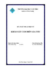 Đồ án Khảo sát cảm biến gia tốc