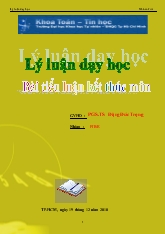 Lý luận dạy học