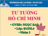 Quan điểm của Hồ Chí Minh về sự thống nhất giữa bản chất giai cấp công nhân với tính nhân dân và tính dân tộc của nhà nước