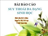 Suy thoái đa dạng sinh học