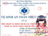 Thu thập và phân tích các thông tin về vệ sinh an toàn thực phẩm của thế giới