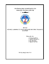 Dân số, lao động và việc làm tại hà nội: Thực trạng và giải pháp