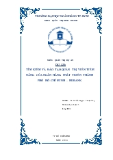 Đề tài TÌM KIẾM VÀ ĐÀO TẠO QUẢN TRỊ VIÊN TIỀM NĂNG CỦA NGÂN HÀNG PHÁT TRIỂN THÀNH PHỐ Hồ Chí Minh – HDBANK