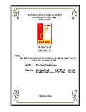 Hệ thống giám sát, truyền phát nhiệt độ sử dụng sóng RF tần số 2.4 GHz