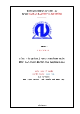 Khóa luận Công tác quản lý hộ tịch trên địa bàn tỉnh Bắc Giang trong giai đoạn 2012-2014
