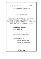 Luận án Một số đặc điểm và yếu tố nguy cơ của nghe kém ở trẻ em từ 2 đến 5 tuổi tại các trường mẫu giáo nội thành Hà Nội
