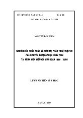 Luận án Nghiên cứu chẩn đoán và điều trị phẫu thuật nội soi các u tuyến thượng thận lành tính tại bệnh viện Việt Đức giai đoạn 1998-2005