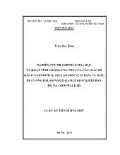 Luận án Nghiên cứu thành phần hóa học và hoạt tính chống ung thư của cây giác đế đài to (Goniothalamus Macrocalyx ban) và giác đế cuống dài (Goniothalamus Gracilipes ban) họ Na (Annonaceae)