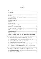 Luận án Tiến trình quan hệ kinh tế Hoa Kỳ - Việt Nam giai đoạn 2000 - 2012