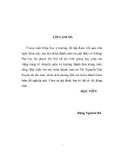 Luận văn Nâng cao trình độ lý luận chính trị cho đội ngũ cán bộ chủ chốt cấp huyện ở Đắk Lắk hiện nay