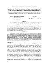 Nghiên cứu xây dựng chương trình tính toán lựa chọn vị trí lắp đặt thiết bị SVC cho hệ thống điện Việt Nam