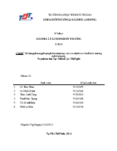 Sử dụng phương pháp nghiên cứu trong việc xác định các vấn đề môi trường nghiêm trọng Trạm bơm lưu vực Nhiêu Lộc- Thị Nghè