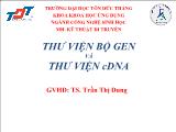 Thư viện bộ gen và thư viện cdna