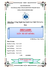 Tiểu luận Sản xuất sô đa