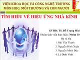 Tìm hiểu về hiệu ứng nhà kính