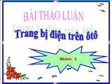 Trang bị điện trên ôtô