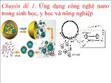 Ứng dụng công nghệ nano trong sinh học, y học và nông nghiệp