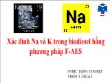 Xác đinh Na và K trong biodiesel bằng phương pháp F-AES